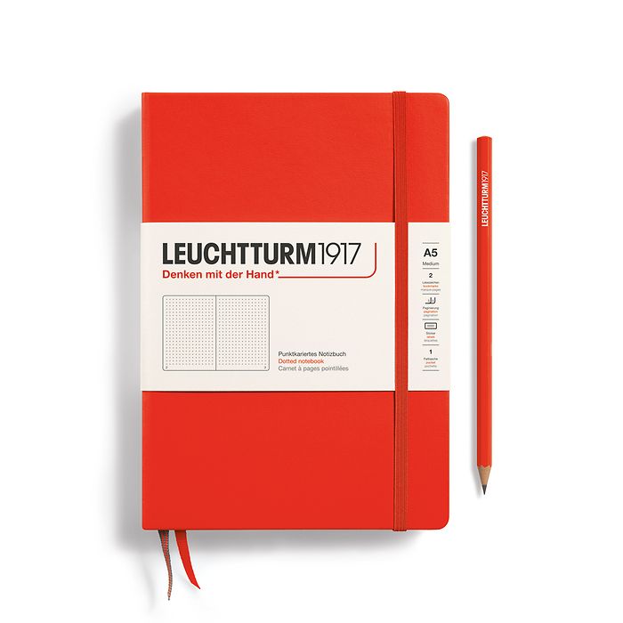 CAIET A5 PUNCTAT COPERTA RIGIDA PORTOCALIU INCHIS LOBSTER LEUCHTTURM CAIET A5 PUNCTAT COPERTA RIGIDA PORTOCALIU INCHIS LOBSTER LEUCHTTURM